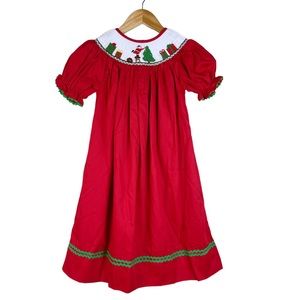 Smocked Or Not Children’s Boutique Smocked Dress Christmas